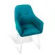Стул / кресло Azzurro mebel Gloria Emeland/White-1 38x89x60 см велюр цвет синий