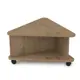 Журнальный столик треугольный Alsav 21FORWARD.001 Teakwood 810x695x400 мм бежевый
