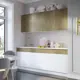 Кухонный гарнитур Миф 08-125020 08-125020 200x200x60 см ЛДСП цвет белый, золотой