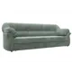 Диван раскладной Лига диванов 230x94x93 см велюр цвет brut 08 зеленый