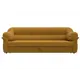 Диван раскладной Лига диванов 230x94x93 см велюр цвет brut 10 желтый