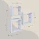 Настенная полка Velardy Ternary 30x12 см ЛДСП цвет белый матовый