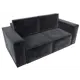 Диван раскладной Лига диванов 180x94x108 см велюр цвет tower 11 темно-серый