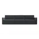 Диван раскладной Лига диванов 320x98x118 см велюр цвет серый