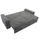 Диван раскладной Лига диванов 250x96x106 см велюр цвет tower 10 серый