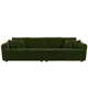 Диван раскладной Лига диванов 320x88x106 см вельвет цвет зеленый