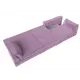 Диван раскладной Лига диванов 372x90x116 см вельвет цвет сиреневый