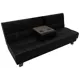 Диван раскладной Лига диванов 188x92x85 см эко-кожа цвет grifon 18 черный