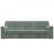 Диван раскладной Лига диванов 236x90x88 см велюр цвет brut 08 зеленый