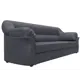 Диван раскладной Лига диванов 230x94x93 см эко-кожа цвет grifon 15 серый