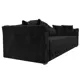 Диван раскладной Лига диванов 250x97x103 см велюр цвет черный