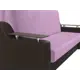 Диван раскладной Лига диванов 172x93x110 см вельвет цвет сиреневый/коричневый