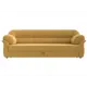 Диван раскладной Лига диванов 230x94x93 см вельвет цвет желтый