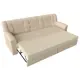 Диван раскладной Лига диванов 236x90x88 см эко-кожа цвет бежевый