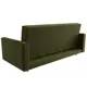 Диван раскладной Лига диванов 217x100x93 см вельвет цвет зеленый