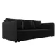 Диван раскладной Лига диванов 202x90x80 см эко-кожа цвет черный