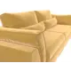 Диван раскладной Лига диванов 272x90x116 см вельвет цвет желтый