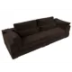 Диван раскладной Лига диванов 272x90x116 см вельвет цвет коричневый