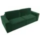 Диван раскладной Лига диванов 245x97x116 см велюр цвет зеленый