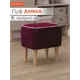 Пуф Monofix Амма 42x42x42 см цвет винный