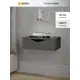 Тумба прикроватная Beneli 42x14.9x30.2 см 1 ящик ЛДСП цвет графит, черный