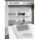 Ванна акриловая Helmken Vespera B726294K14 180x80 комплект 5 в 1 цвет белый/черный
