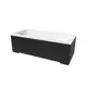 Ванна акриловая Helmken Luna N5212506D4 150х70 комплект 5 в 1: прямоугольная ванна, ножки, черный подголовник, лицевой и торцевой экраны цвет черный