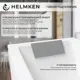 Ванна акриловая Helmken Alvaro 15DD872756 190х90 комплект 4 в 1: прямоугольная ванна, ножки, серый подголовник и лицевой экран цвет белый