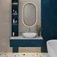 Раковина накладная для ванной Wellsee Cute Twin R 20218959R в комплекте для ванной комнаты овал 50x42 см цвет белый