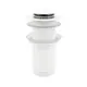 Раковина накладная для ванной Wellsee Coax 20213866R с донным клапаном круг 30x30 см цвет белый