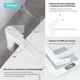 Раковина накладная для ванной Wellsee Coax 20213874R с донным клапаном, сифоном и смесителем круг 30x30 см цвет белый