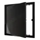 Ревизионный люк Evecs L2020N black 22.40x22.40 см нажимной с фланцем пластик