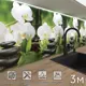 Стеновая панель глянцевая Фартукофф Белая орхидея 300x60x0.15 см ПВХ цвет разноцветный