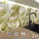 Стеновая панель Фартукофф Белые розы 200x60x0.15 см ПВХ цвет разноцветный