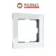 Рамка для розеток и выключателей Werkel Acrylic 1 пост цвет белый
