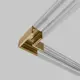 Коннектор угловой для накладного шинопровода Elektrostandard Brass Line 85224/00 латунь
