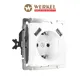 Розетка встраиваемая Werkel a051141 с заземлением шторками и 2USB цвет белый