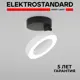 Светильник точечный светодиодный накладной Elektrostandard a060166 под отверстие 135 мм 2 м² нейтральный белый свет цвет черный/белый