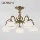 Классическая люстра EUROSVET 60106/5 античная бронза