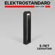 Светильник ландшафтный светодиодный Elektrostandard DORS 35163/F черный 65 см