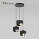 Светильник подвесной Tk lighting a066420 3 лампы 6 м² цвет черный,золото
