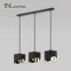 Светильник подвесной Tk lighting a066421 3 лампы 6 м² цвет черный,золото