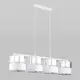 Светильник подвесной TK LIGHTING 4177 Hilton Silver 4 лампы 16 м² цвет хром/белый