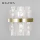 Настенный светильник BOGATE'S a058713 цвет белый матовый, латунь, прозрачный