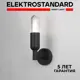 Светильник настенный светодиодный уличный Elektrostandard ISIDA 35165/U IP54 цвет черный