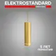 Светильник подвесной светодиодный Elektrostandard a045501 2 м² нейтральный белый свет цвет золотой