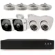 Комплект видеонаблюдения IP PS-link KIT-B504IP-POE 5 Мп 2 камеры для помещения 2 для улицы с POE питанием 2616