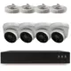 Комплект видеонаблюдения IP PS-link KIT-A504IPV-POE 5 Мп 4 камеры для помещения с POE питанием и микрофоном 4416