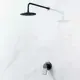 Душевая система Am.pm X-Joy FB85A2R002 с тропическим душем скрытого монтажа встраиваемый душевой комплект черный