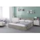 Кровать Нонтон Амелия 128x81x209 см ЛДСП цвет серо-бежевая